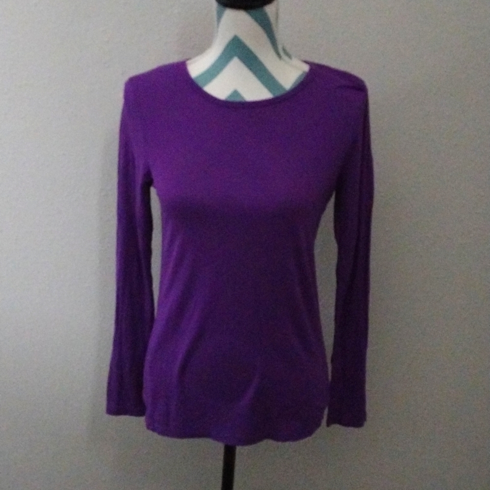 Purple long sleeve wonder wink shirt